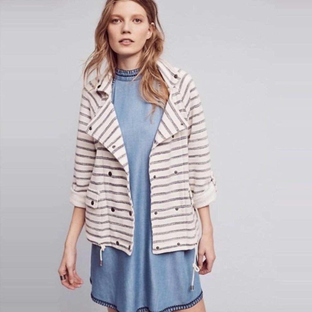 Anthropologie Dolan Breton Stripped Jacket Size M